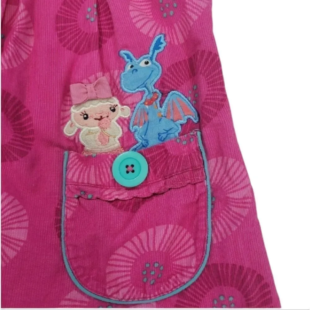 Doc McStuffin corduroy pink dress
